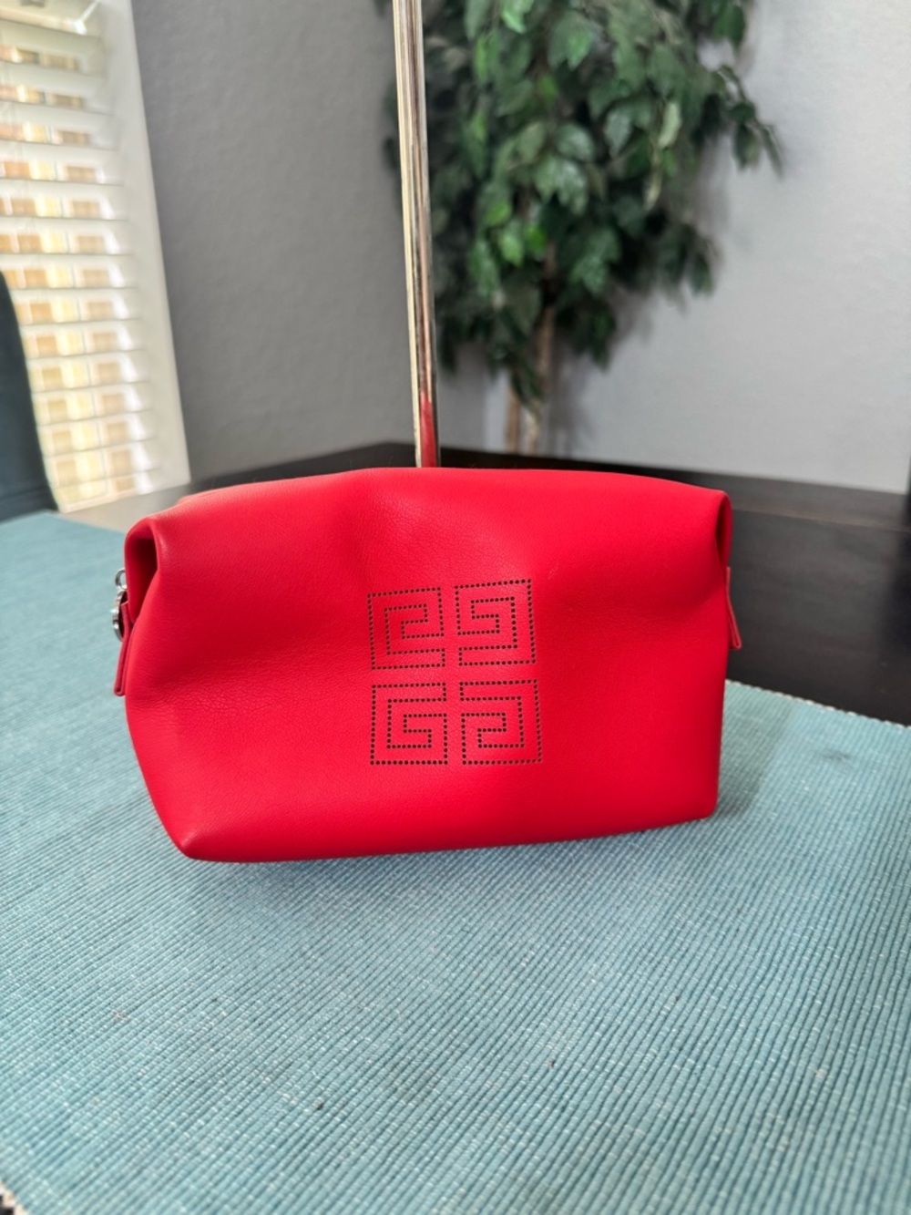 Givenchy Red Parfums cosmetic bag